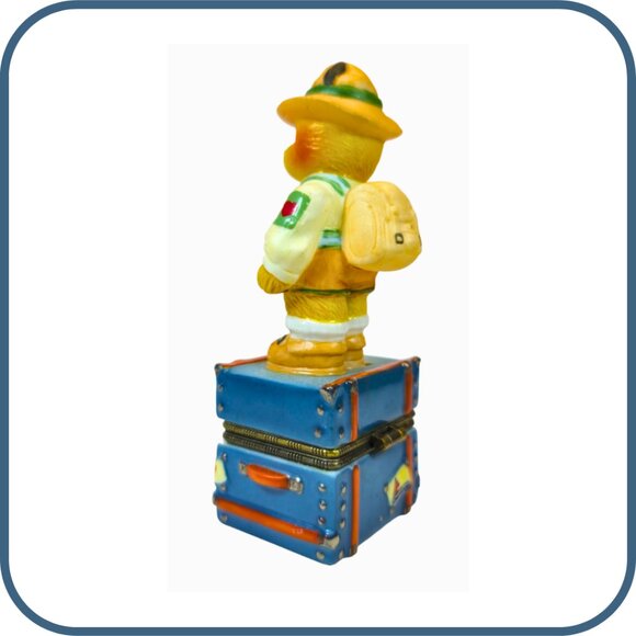 1998 Enesco Cherished Teddies "Germany" Porcelain Trinket Box #441082 P Hillman - Picture 3 of 4